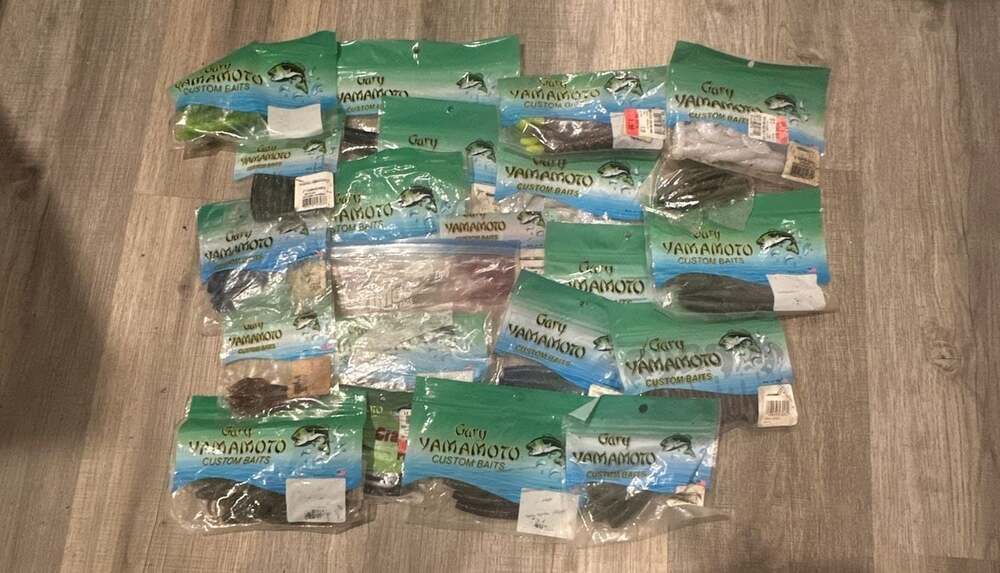 Gary Yamamoto Custom Baits Soft Plastic Fishing Lures Lot